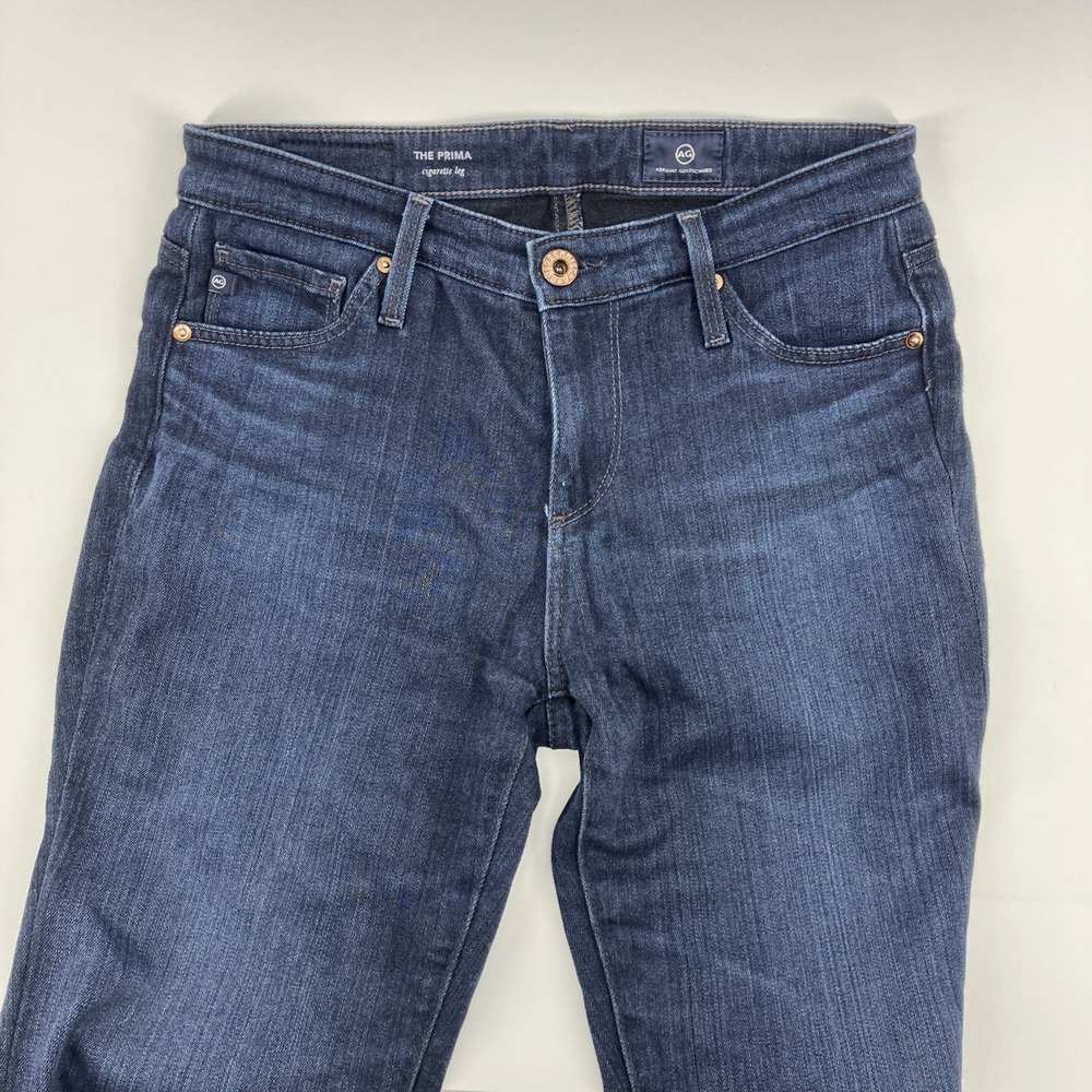 AG ADRIANO GOLDSCHMIED Dark Wash THE PRIMA CIGARETTE LEG Jeans Sz 25R
